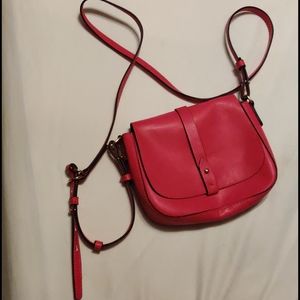 Pink cross body bag